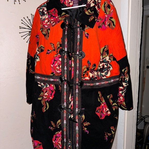 Vtg Car Coat 20W Tailiszime Vibrant Colors, Corduroy, Beautiful Garment - Picture 3 of 12